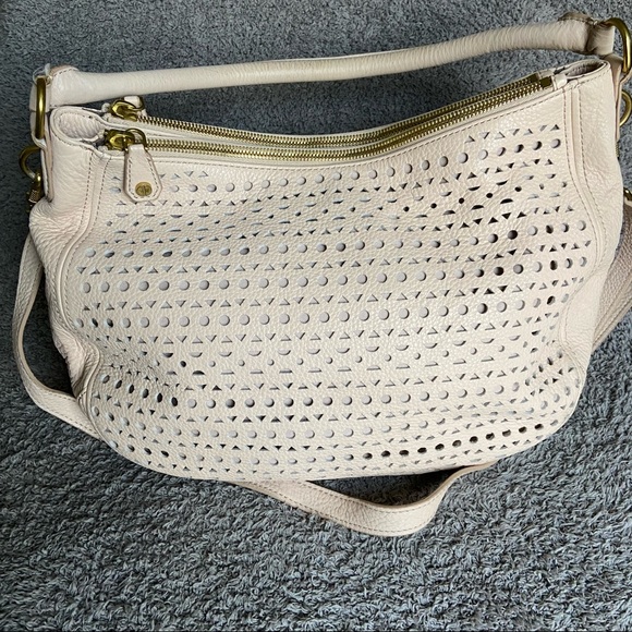 J. Crew Blush Pink Biennial Cutout Hobo Purse - Picture 5 of 16